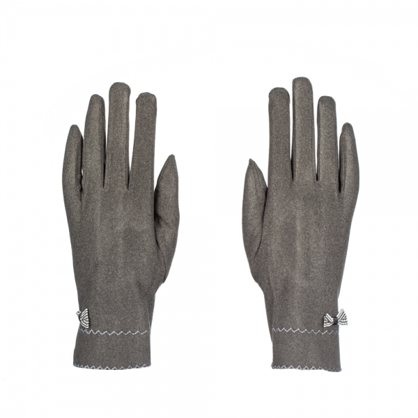 Дамски ръкавици Finda сив цвят, 3 - Kalapod.bg